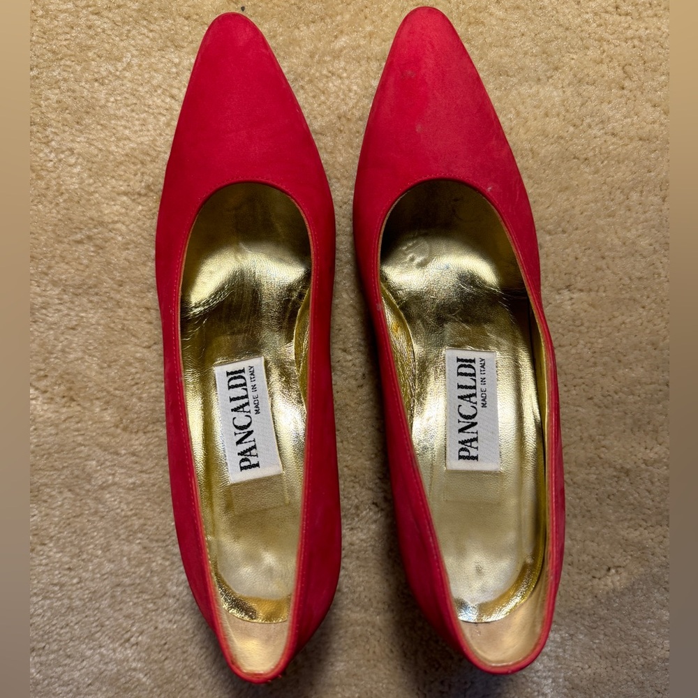 VTG PANCALDI SUEDE HEELS